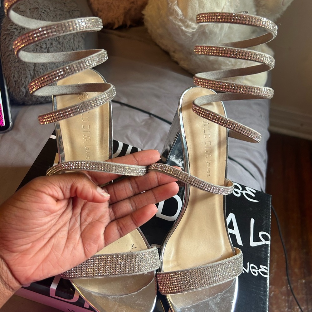 wrap up heels diamond